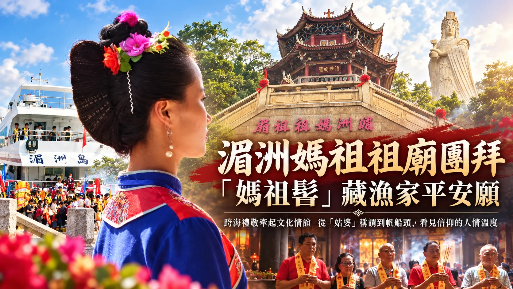 湄洲媽祖祖廟團拜　「媽祖髻」藏靠海漁家的平安願
